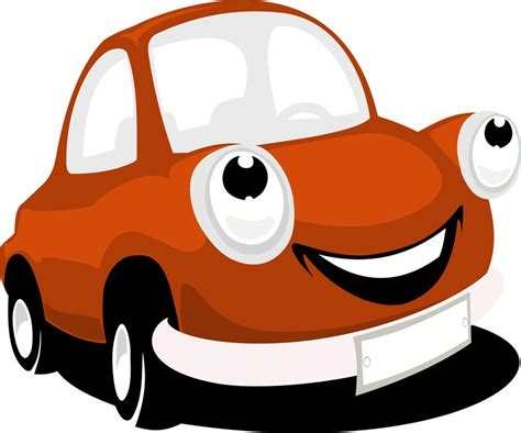 Funny Brown Car As A Clipart Free Image Download