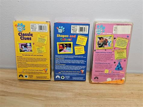 Lot Of Blues Clues Vhs Tapes Nickelodeon Nick Jr Magenta Comes Over