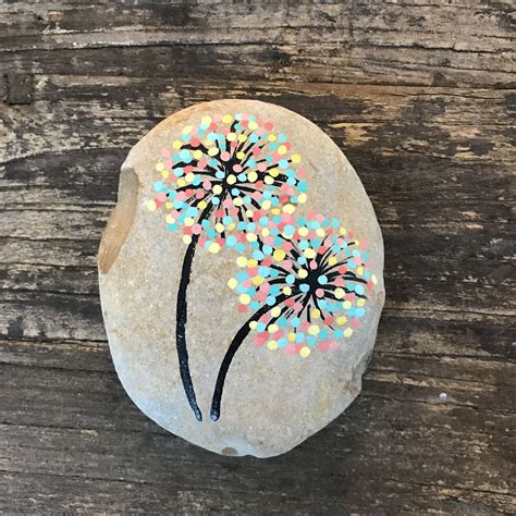 Dot Art Flower Painted Rock Kindness Rocks Rock Painting Flowers