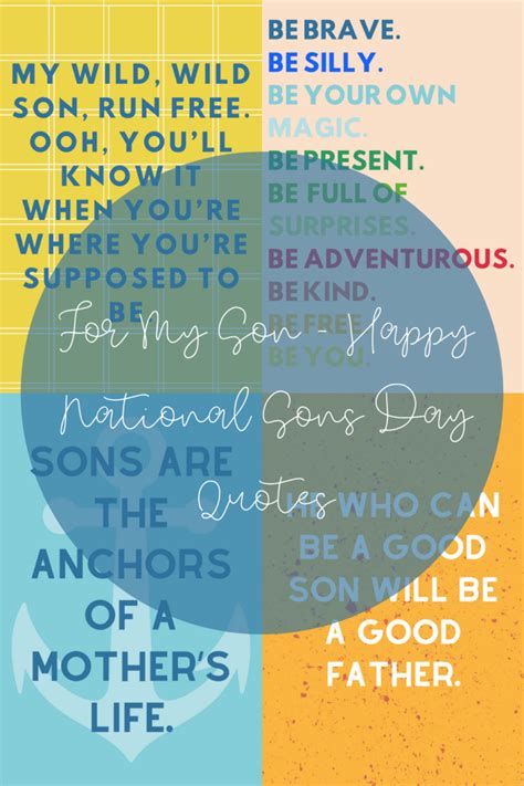 For My Son Happy National Sons Day Quotes Darling Quote