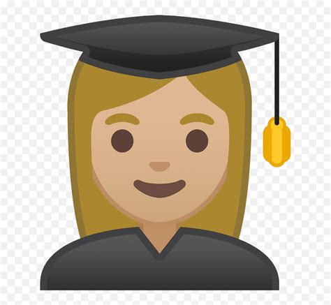 Woman Student Emoji Clipart Student Emojieducation Emoji Free