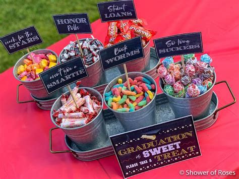 Graduation Party Candy Buffet Free Printables Shower Of Roses Blog