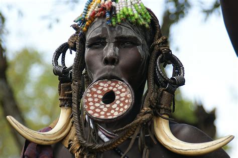 Tribe Mursi Mursi Tribe Woman Mursi Tribe Ethiopia Mursi Tribe