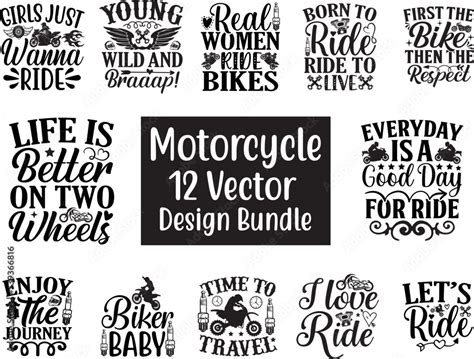 Motorcycle 12 Vector Design Bundle Svg Motorcycle Svg Motorcycle