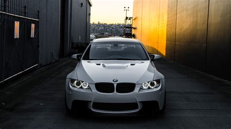 Fondos De Pantalla Bmw M3 E92 Vista Delantera Del Coche Blanco