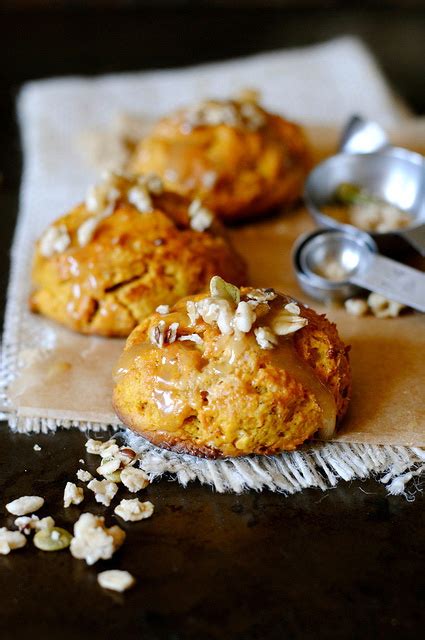 Pumpkin Cream Cheese Scones With Brown Sugar And Honey Glaze How To