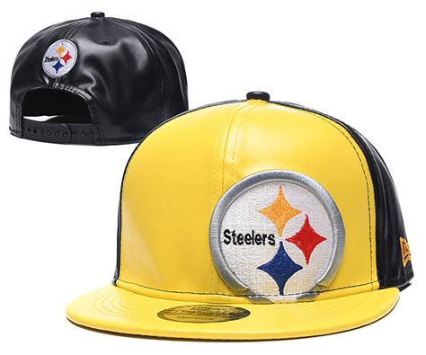 Buy Nfl Pittsburgh Steelers Leather Snapback Cap 61547 Online Hats
