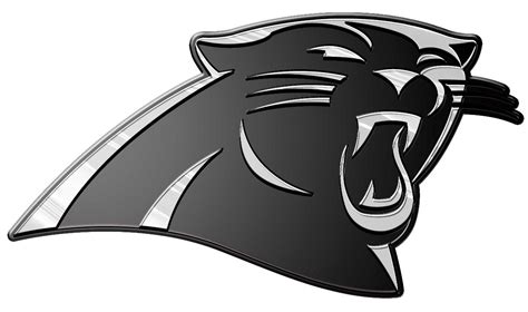 Carolina Panthers Auto Emblem Silver Caseys Distributing