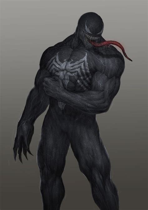 Venom Muscles Symbiotes Marvel Marvel Venom Character Design Male