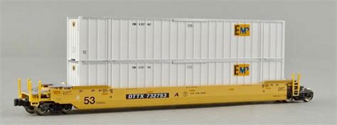 N Scale Kato Usa 106 6114a Container Car Articulated Well