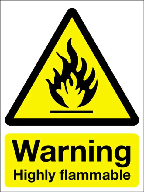 Warning Highly Flammable Sign Signs 2 Safety