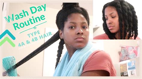 4a 4b Natural Hair Wash Day Routine Youtube