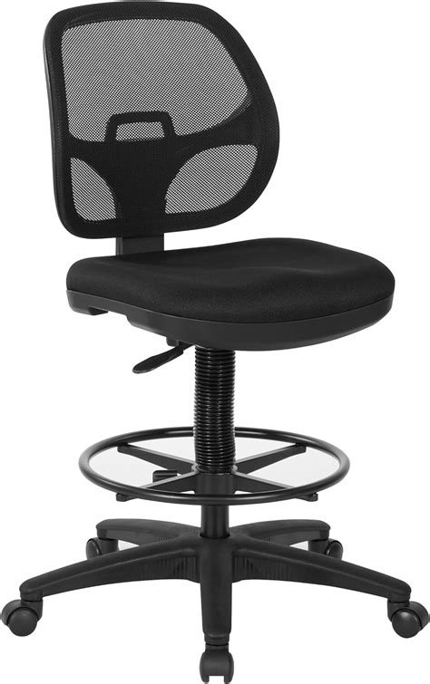 Office Star Deluxe Mesh Back Drafting Chair With 20 Diameter