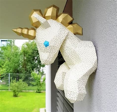 Unicorn Papercraft Unicorn Pony Diy Crafts Unicorn Ts Etsy