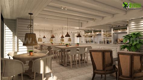 Modern Bar Interior Rendering Design Ideas By Yantram