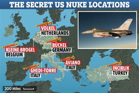 Top Secret Locations Of 150 Us Nukes Hidden In Europe Are Accidentally