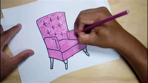 How To Draw A Chair Step By Step Youtube