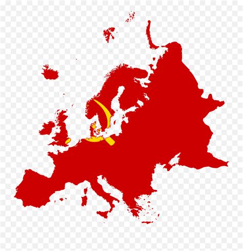 Fileflag Map Of The Communism Of Europesvg Wikipedia Europa Silhueta