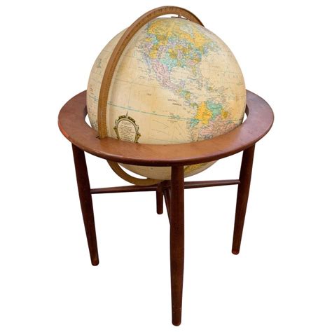 Vintage Midcentury Illuminated Floor Globe By Replogle Globes Inc At