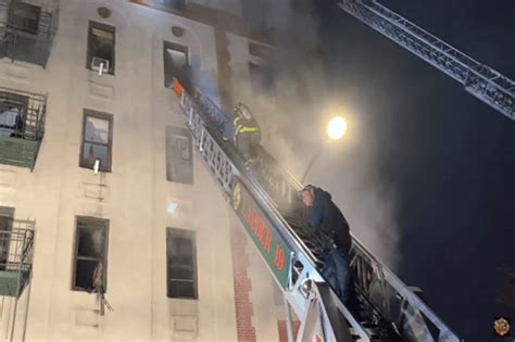 Rescues At Bronx Three Alarm Fire Firefighternation Fire Rescue