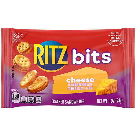 Nabisco Ritz Bits 1 Oz Cheese Cracker Snack Pack 48case