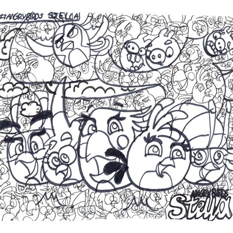 Angry Birds Stella Coloring Page 2 By Tiffanyangrybirds23 On Deviantart