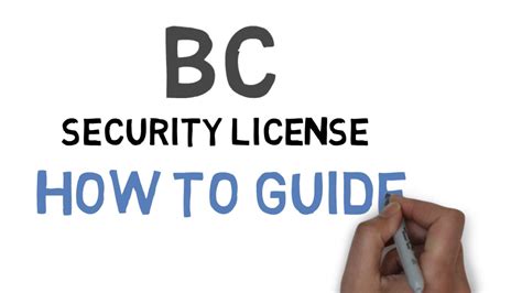 Bc Security License How To Guide Youtube