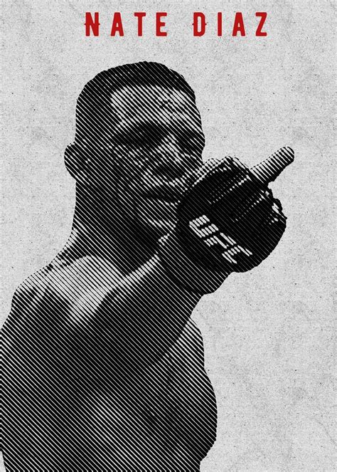 Nate Diaz Poster Picture Metal Print Paint By Trending Collections