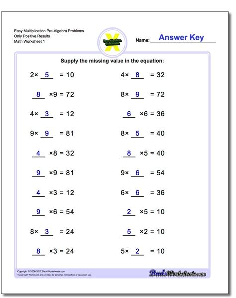 The easiest way to print the worksheets is by selecting the. Pre-Algebra