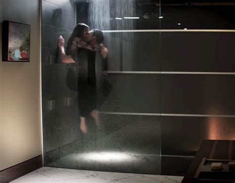 The Couple Film A Steamy Sex Scene In The Shower Fifty Shades Darker