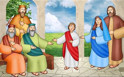 Mary And Joseph Search For Jesus And Find Him In The Temple Catholic