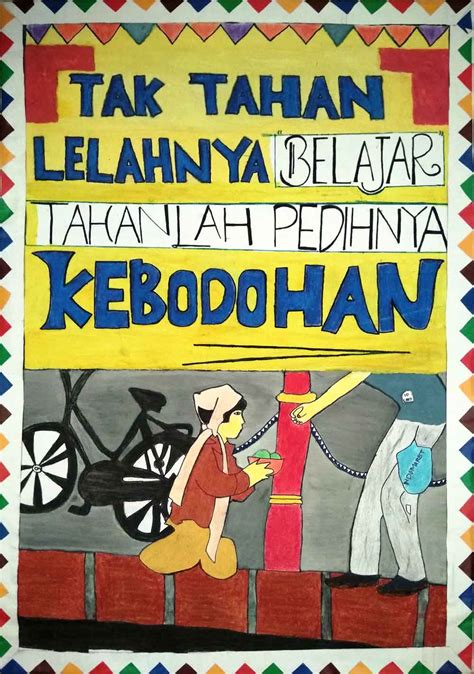 Slogan Poster Pendidikan Sketsa