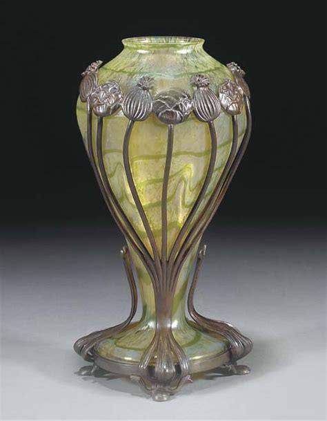 Loetz A Patinated Bronze Mounted Iridescent Glass Vase Christie S