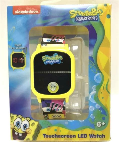 Spongebob Squarepants Touchscreen Led Watch Nickelodeon Age 6 New 8