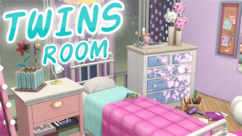 The Sims 4 Parenthood Twin Girls Bedroom Speed Build Youtube
