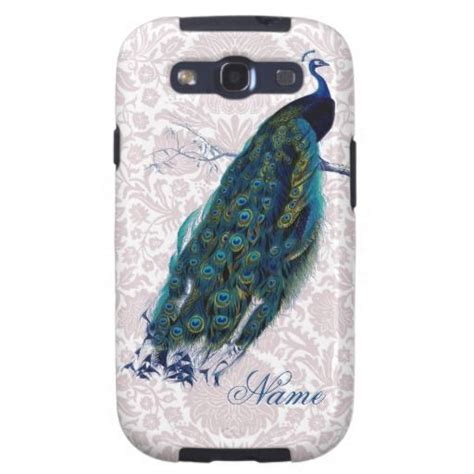 Peacock On Pink Damask Case Mate Samsung Galaxy Case