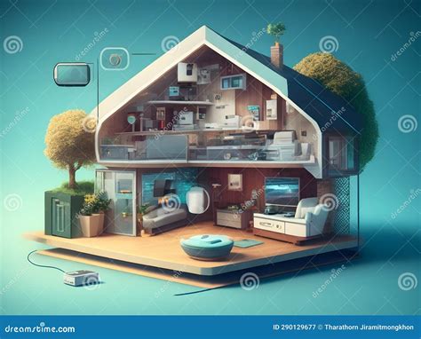 Modern Home Wonders: a Gallery of Technological Marvels Stock