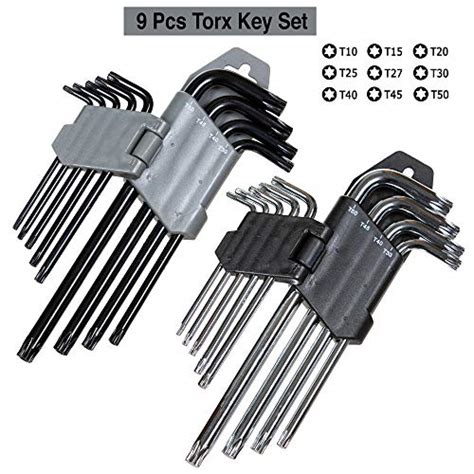 Torx Wrench And Security Bit Wrench Set 18 Wrenches 9 Standard Torx