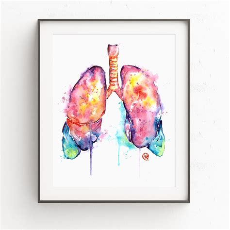 Unframed Art Print Of Original Watercolor Painting Of Colorful