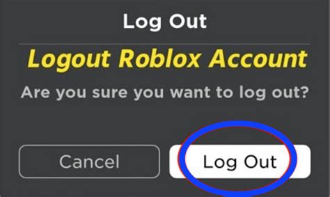 How To Log Out Of Roblox
