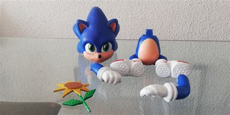 3d Printable Baby Sonic The Hedgehog 3d Fanart • Made With Ender 3