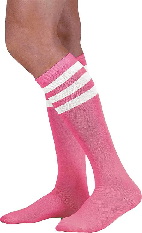 Neon Nation Colored Knee High Tube Socks With Colored