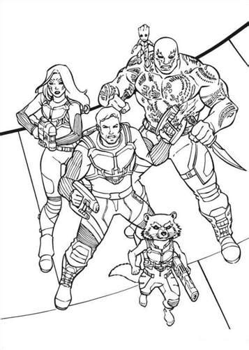 Want only a few guardians of the galaxy coloring pages? Kids-n-fun.com | 40 coloring pages of Guardians of the Galaxy