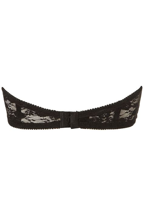 Topshop Lace Underwired Bandeau In Black Lyst