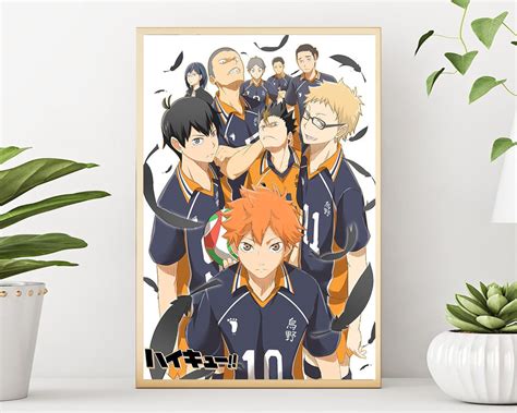 Haikyuu Team Karasuno Printable Poster Haikyuu Poster Anime Etsy