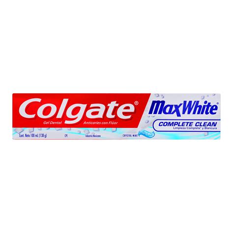 Pasta Dental Colgate Max White Complete Clean Crystal Mint 100 Ml DelSol