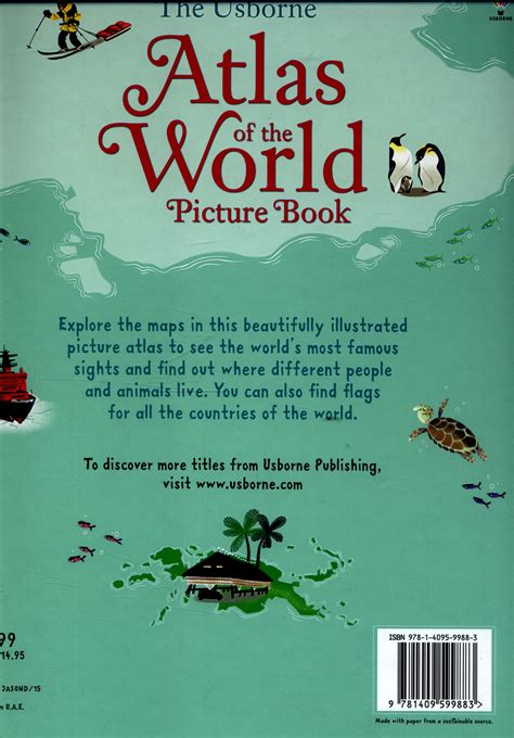 The Usborne Atlas Of The World Picture Book By Baer Sam 9781409599883