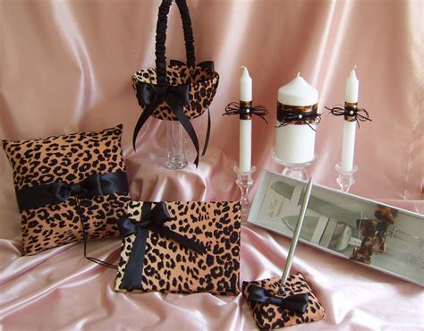 Leopard Print Wedding Accessories Leopard Print Wedding Guest Book