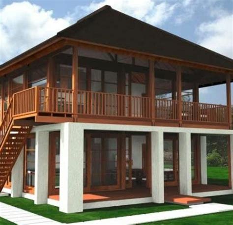 Desain rumah di daerah beriklim tropis tentu butuh banyak elemen agar tidak panas dan nyaman. Model Rumah Papan Modern | Jasa Bangun Rumah Kayu Dan Gazebo