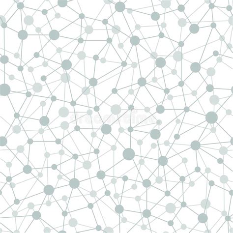 Neural Network Seamless Pattern Neural Network Of Nodes And